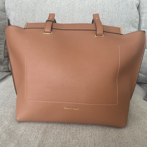 Calvin Klein Handbags - CLAVIN KLEIN BROWN MAGNET TOTE